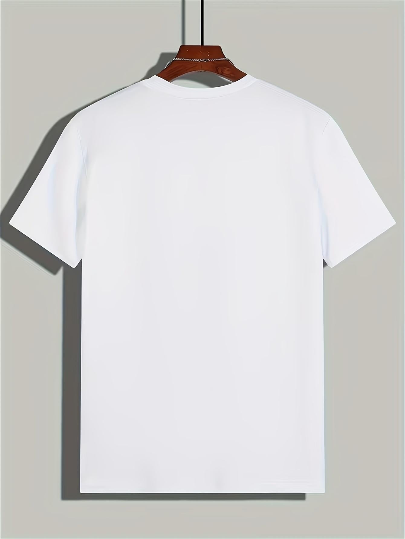 Aloha Gesture Printed Short Sleeved T-shirt a Laid Back Vacation Style Suitable for Beach Parties and Daily Wear