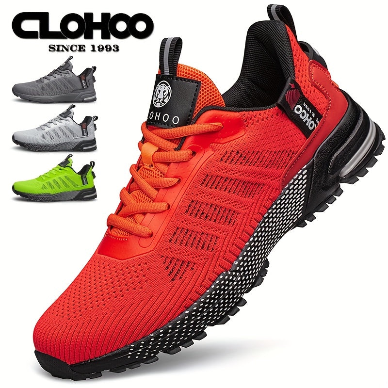 CLOHOO Special Edition Knit Upper Thick-Sole Secondary Foam Outsole Breathable Wear-Resistant Sports Casual Shoes