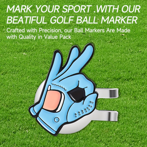 1pc Golf Hat Clip with Magnetic Cap Holder, Creative Gesture Gift for Friends and Family
