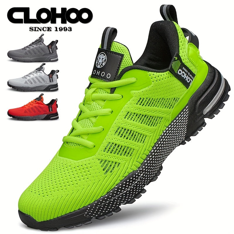 CLOHOO Special Edition Knit Upper Thick-Sole Secondary Foam Outsole Breathable Wear-Resistant Sports Casual Shoes