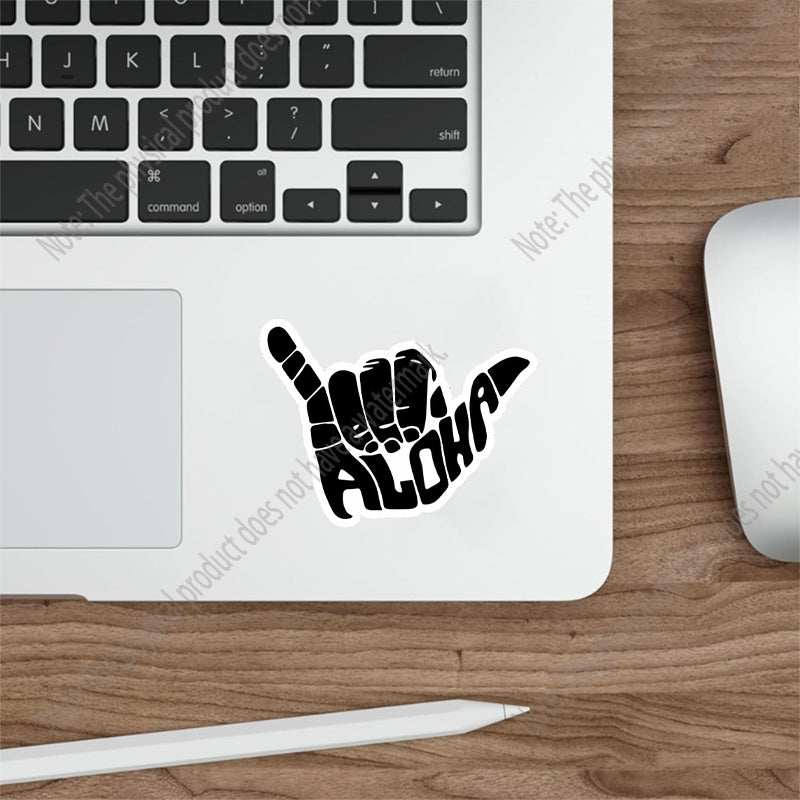 Hand Surfing Hawaii Vinyl Decal Sticker for Water Bottle, Tumbler, Laptop, Hat, Phone Case Phone Book