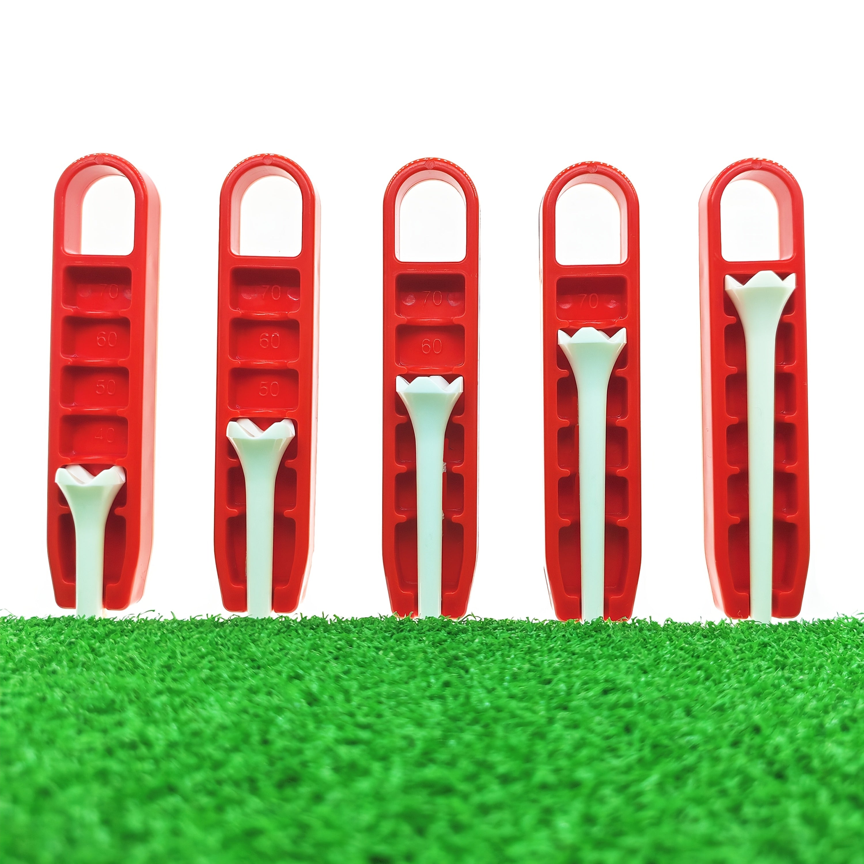 Adjustable Golf Tee Depth Setting Tool with Puller - Easy Grip, Precision Height Adjustment, Durable ABS - Ideal for Consistent Tee Placement, Perfect Father'S Day Gift, Golf Training Accessory