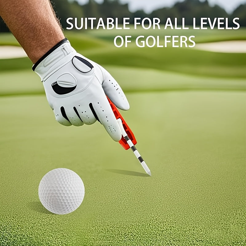 Adjustable Golf Tee Depth Setting Tool with Puller - Easy Grip, Precision Height Adjustment, Durable ABS - Ideal for Consistent Tee Placement, Perfect Father'S Day Gift, Golf Training Accessory